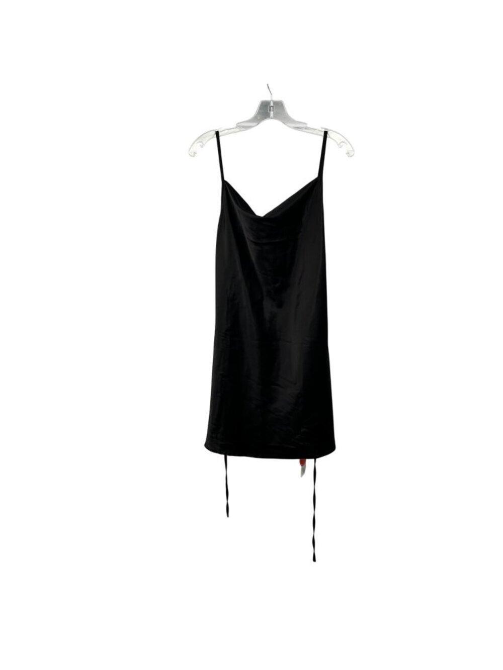 Cider Mini Slip Dress Sleeveless Black Belted Womens Size Large New